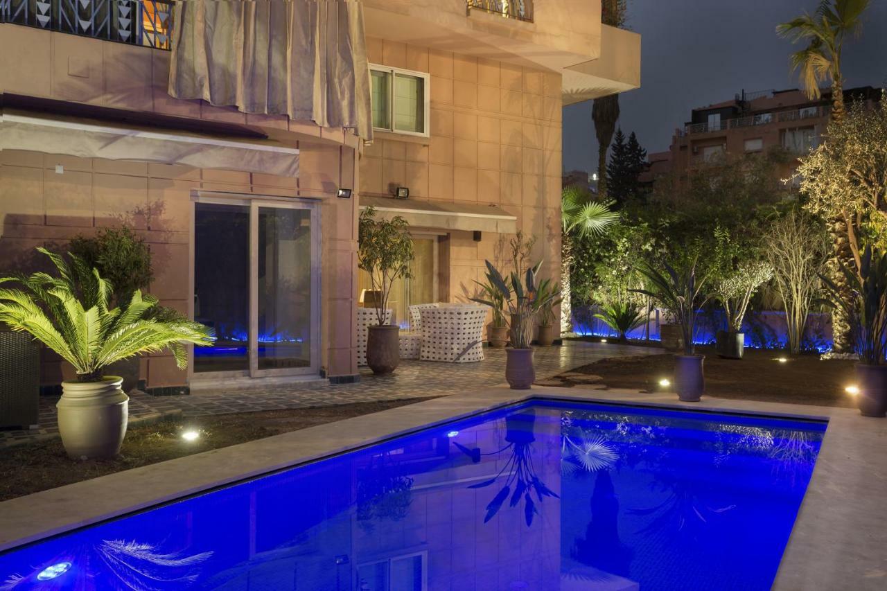 The Ruby Apartment With Private Swimming Pool - Hivernage Quarter - By Goldex Marrakech 马拉喀什 外观 照片